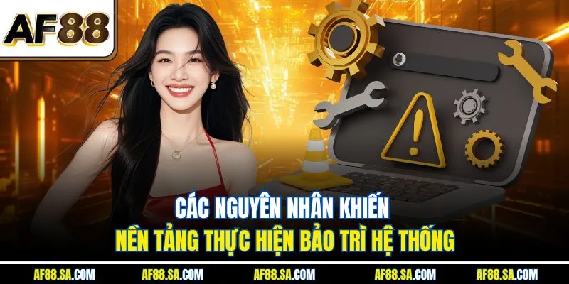 Các nguyên nhân khiến nền tảng thực hiện bảo trì hệ thống